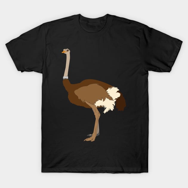 Ostrich T-Shirt by kawaii_shop